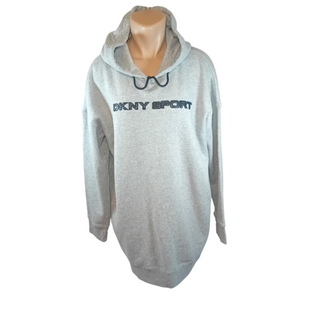 Modern Womens/Unisex DKNY Sport Hoodie Sweatshirt Oversized Long Loungewear M